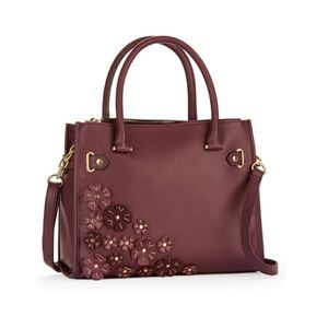 Time and Tru Harper Satchel Crossbody Purse
